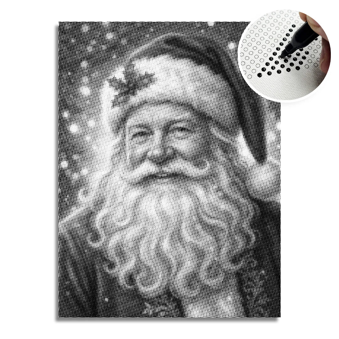 Santa 4 Dot Painting