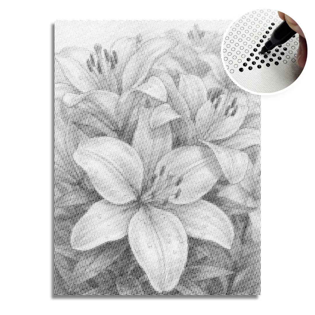 Sparkling Flower Dot Painting