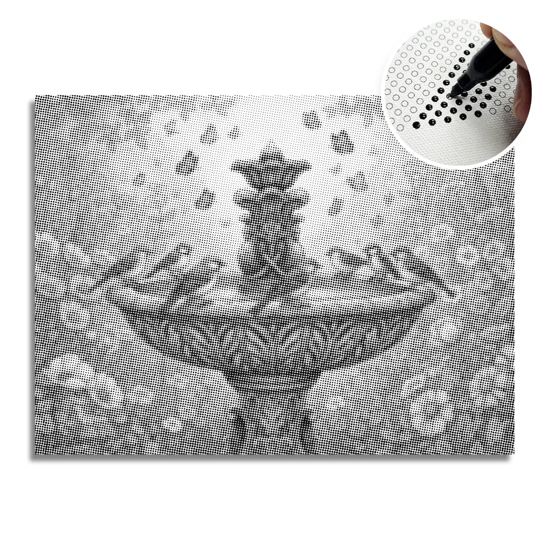 Birds at the Fountain Dot Painting