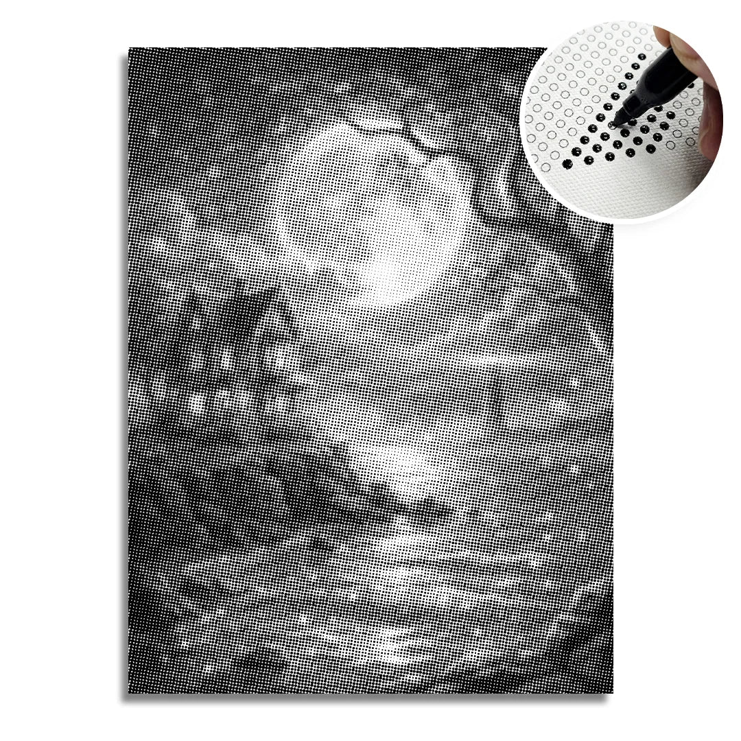 View of The Lighthouse Dot Painting