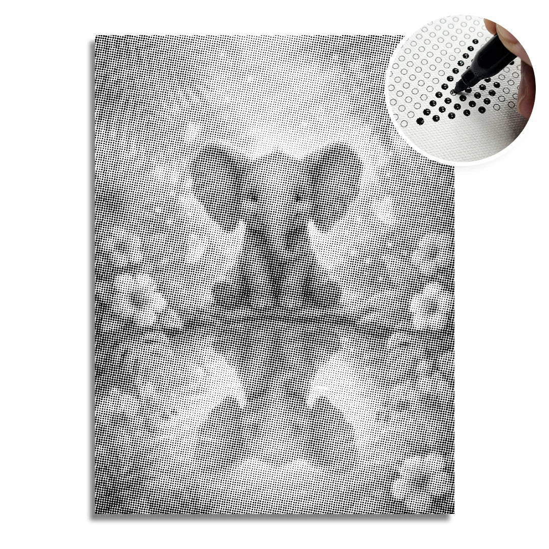 Elephant Reflection Dot Painting