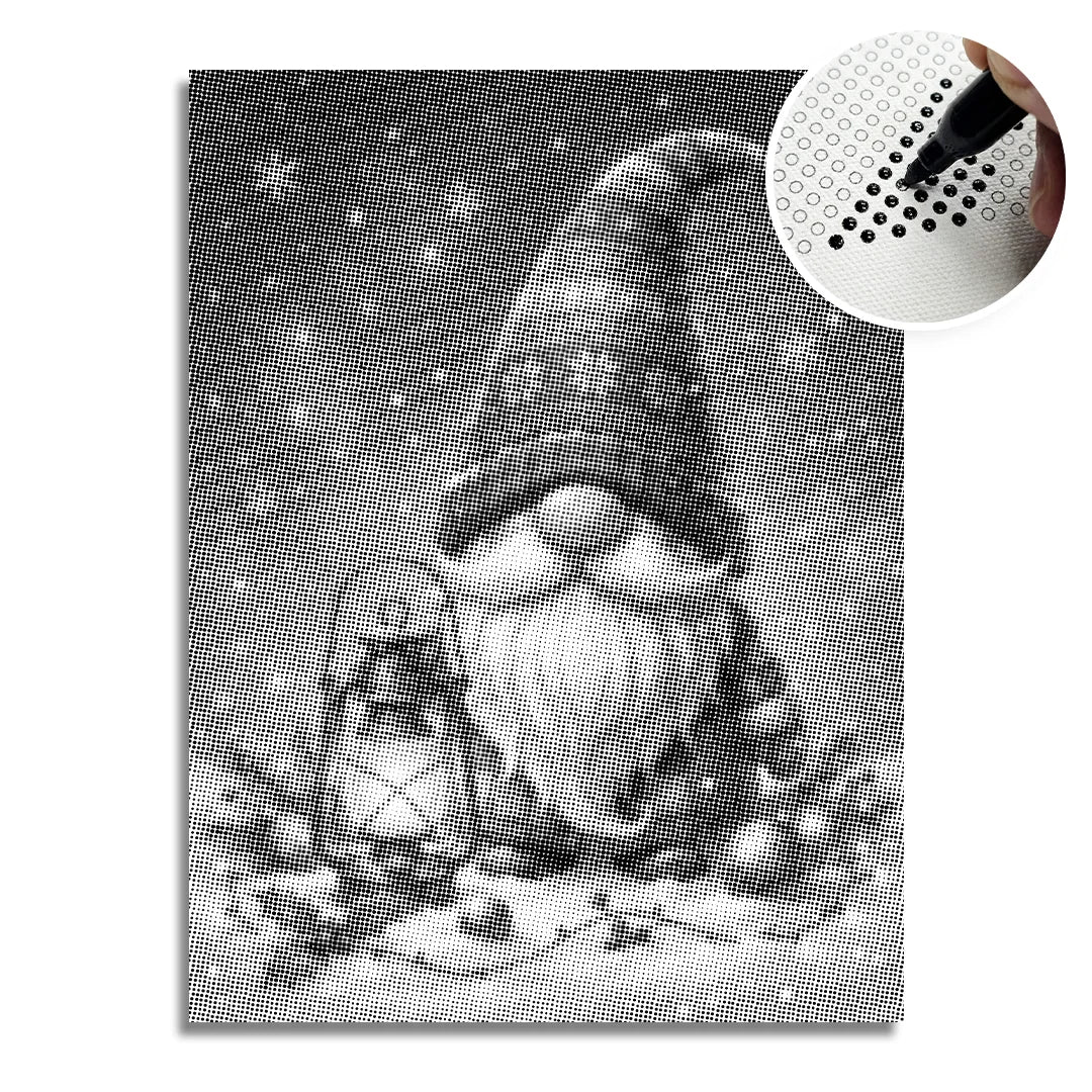 Christmas Gnome Dot Painting