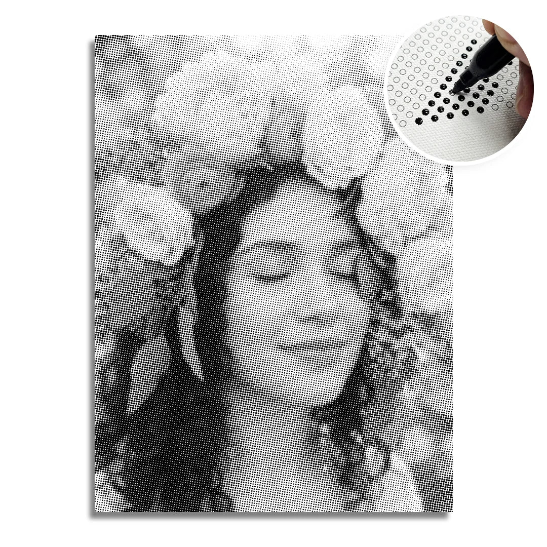 Women with Flowers 2 Dot Painting