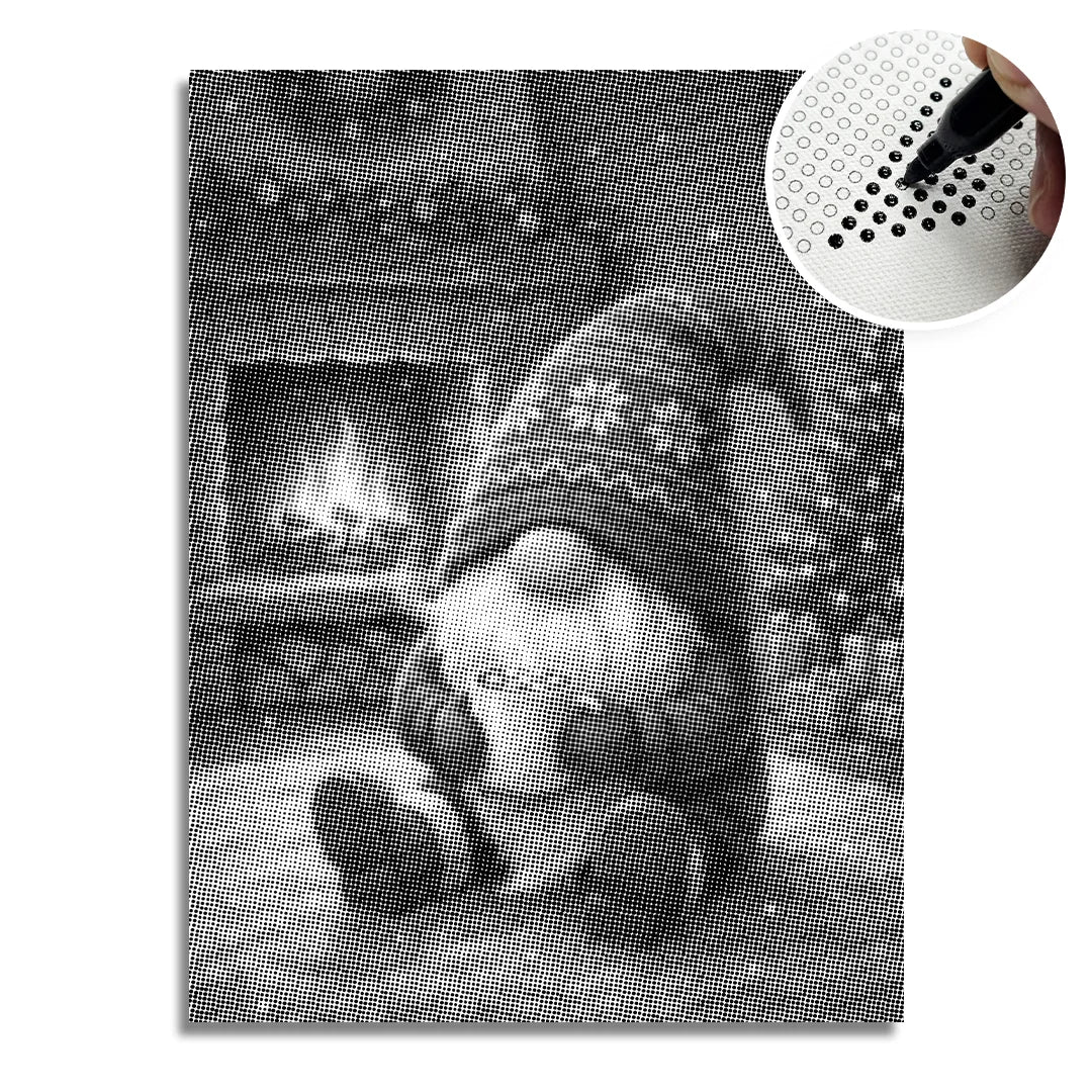 Christmas Gnome Dot Painting