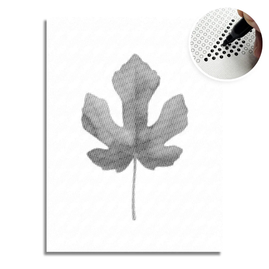 Fig Leaf Dot Painting