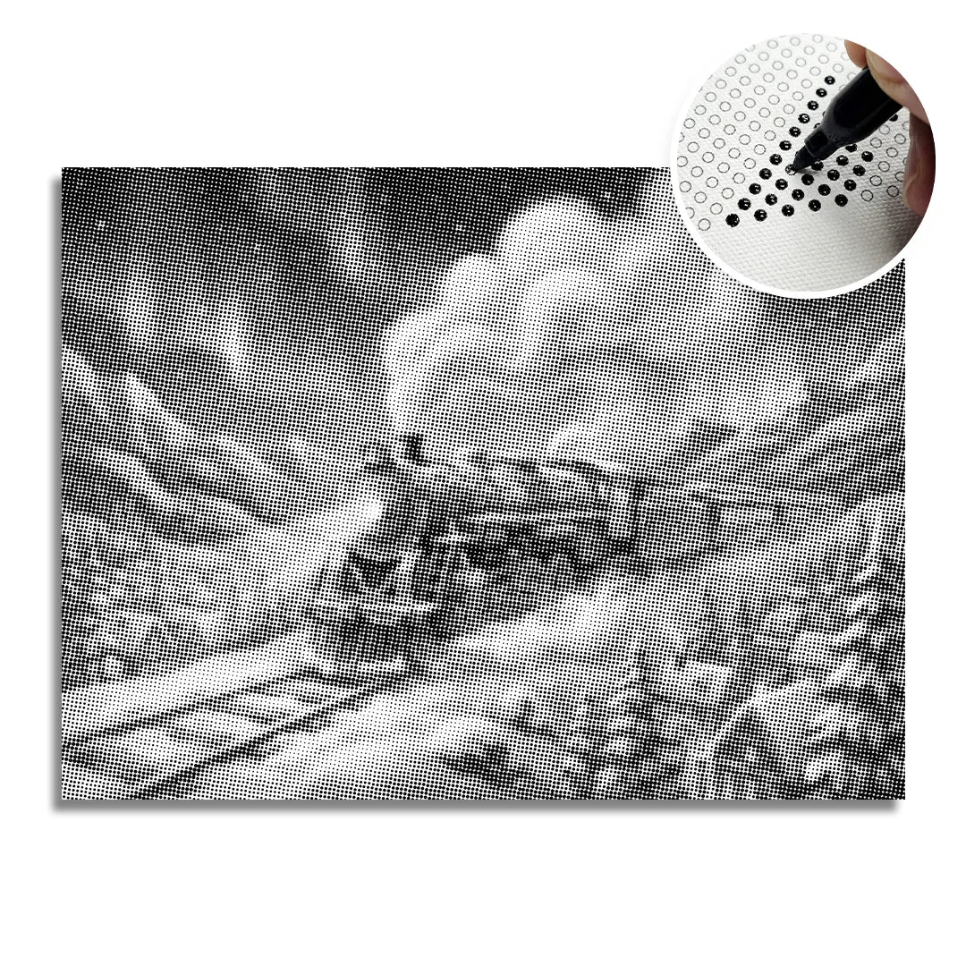 Polar Express 2 Dot Painting