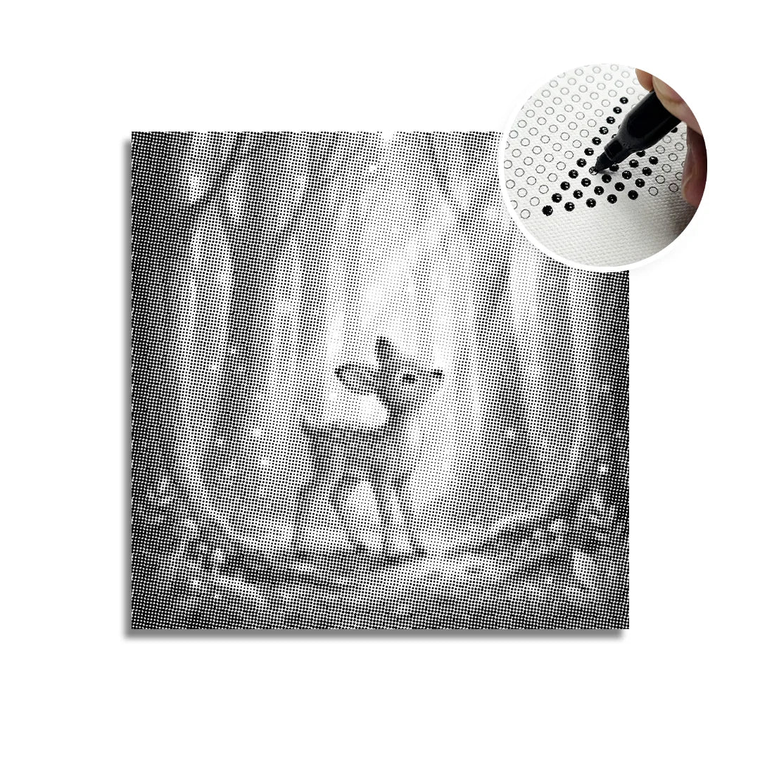 Deer in the Woods Dot Painting