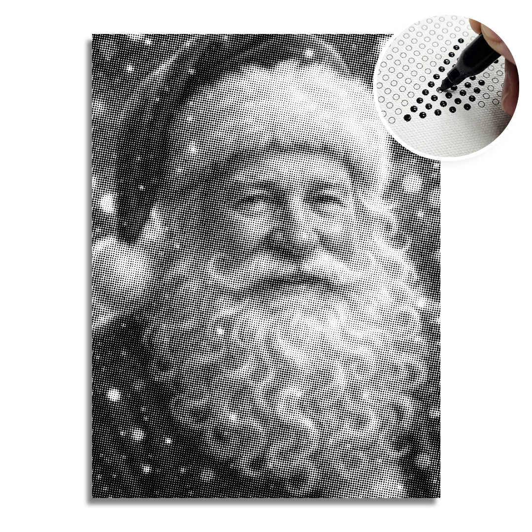 Santa 2 Dot Painting