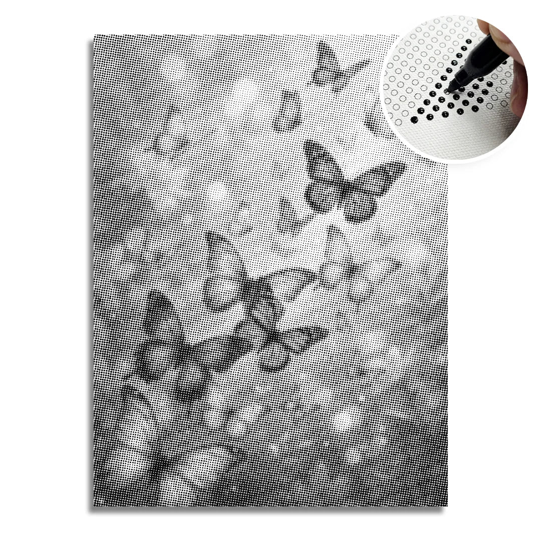 Butterflies Dot Painting