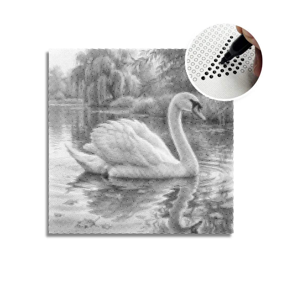 Swan Dot Painting