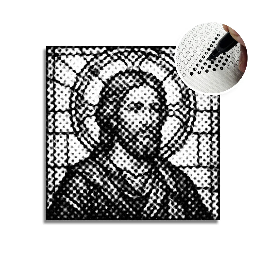 Jesus Dot Painting