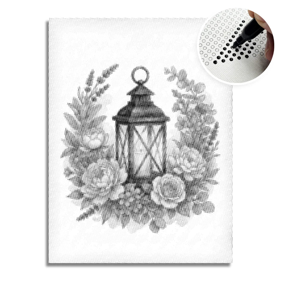 Lantern Dot Painting