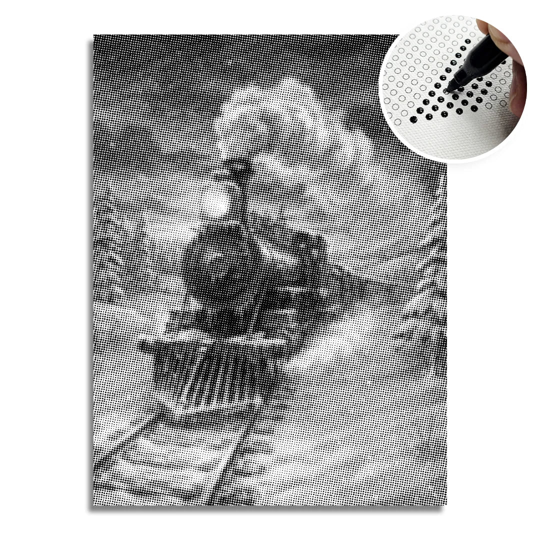 Polar Express Dot Painting