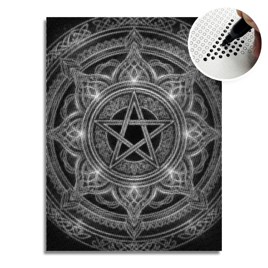 Mandala Star Dot Painting