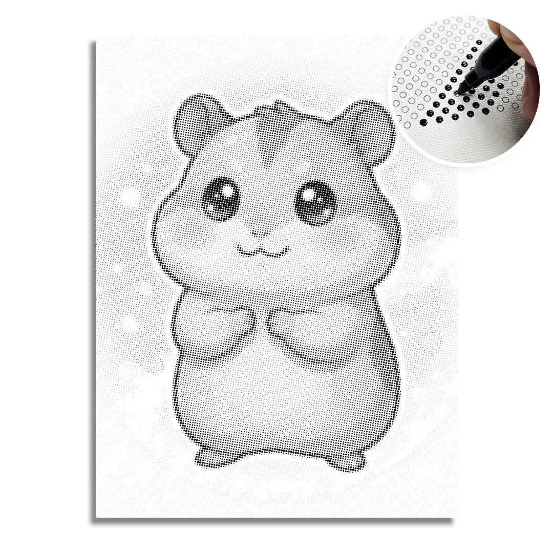 Hamster Dot Painting