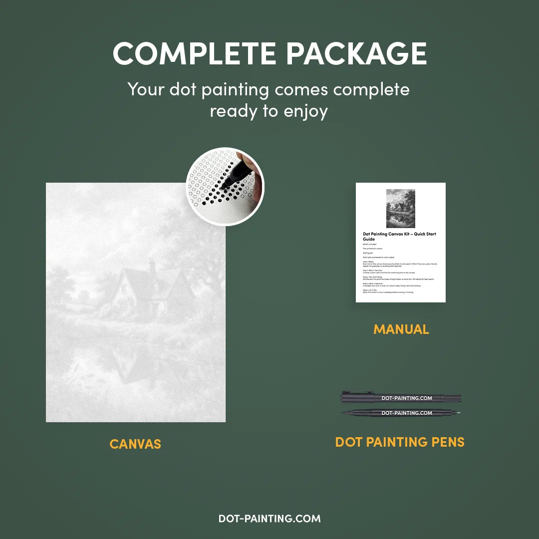 House on the Heath Dot Painting