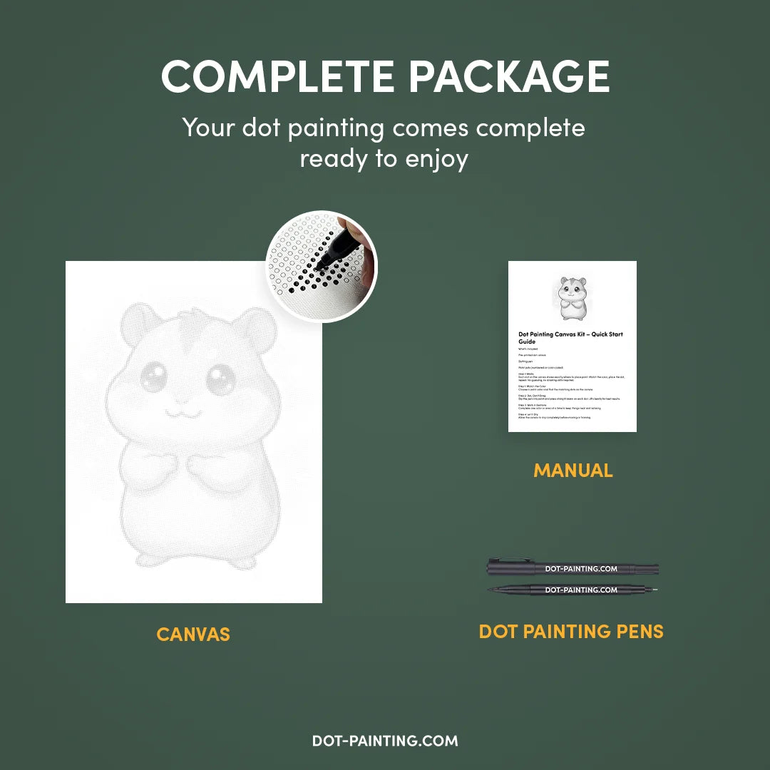 Hamster Dot Painting