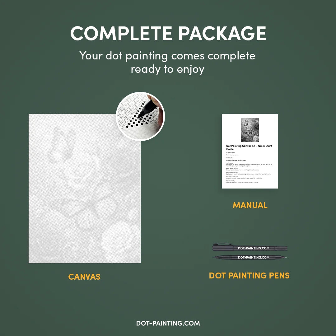 Beautiful Butterflies Dot Painting