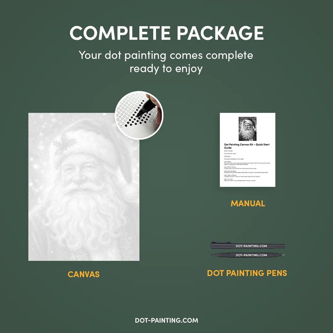 Santa 4 Dot Painting