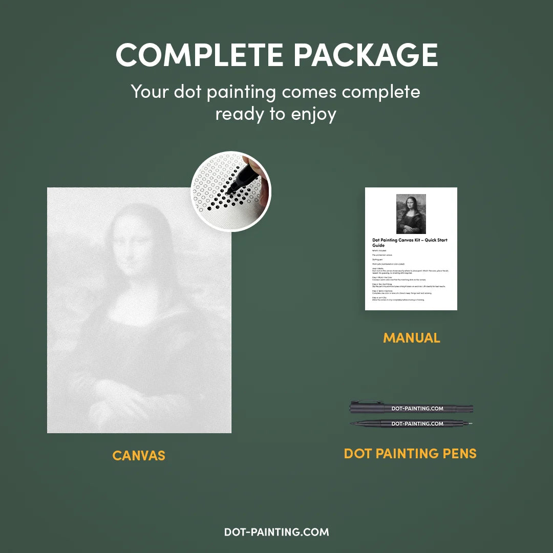 Mona Lisa Dot Painting