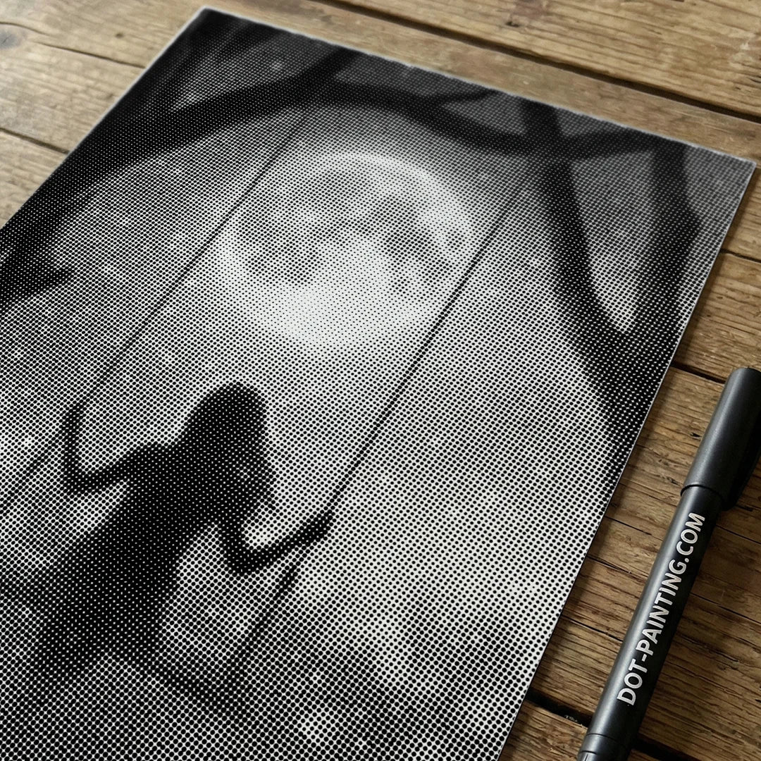 Moonlight Swing Dot Painting