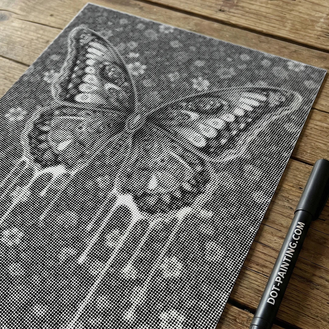 Graceful Butterfly Dot Painting