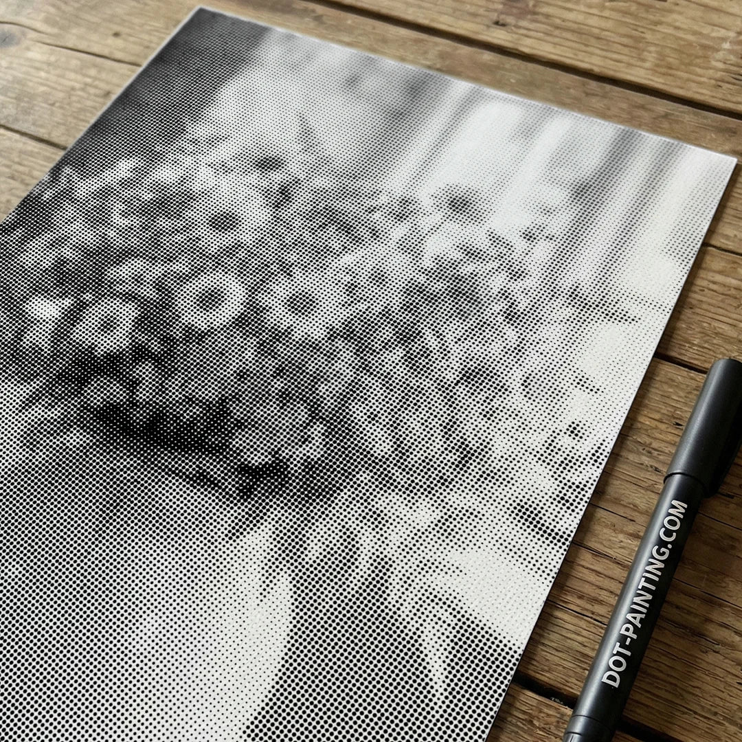 Flower Vase Dot Painting