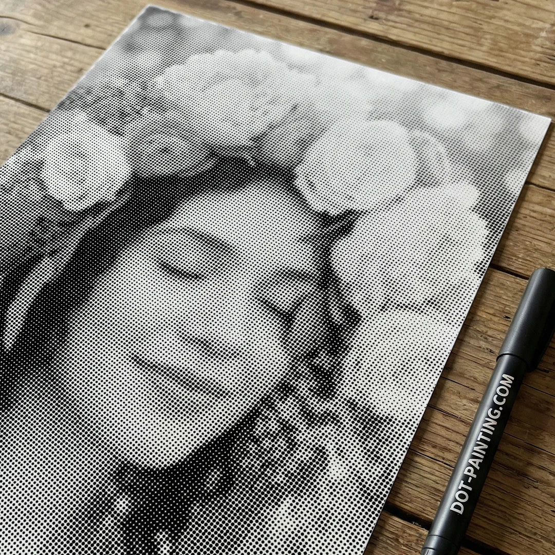 Women with Flowers 2 Dot Painting