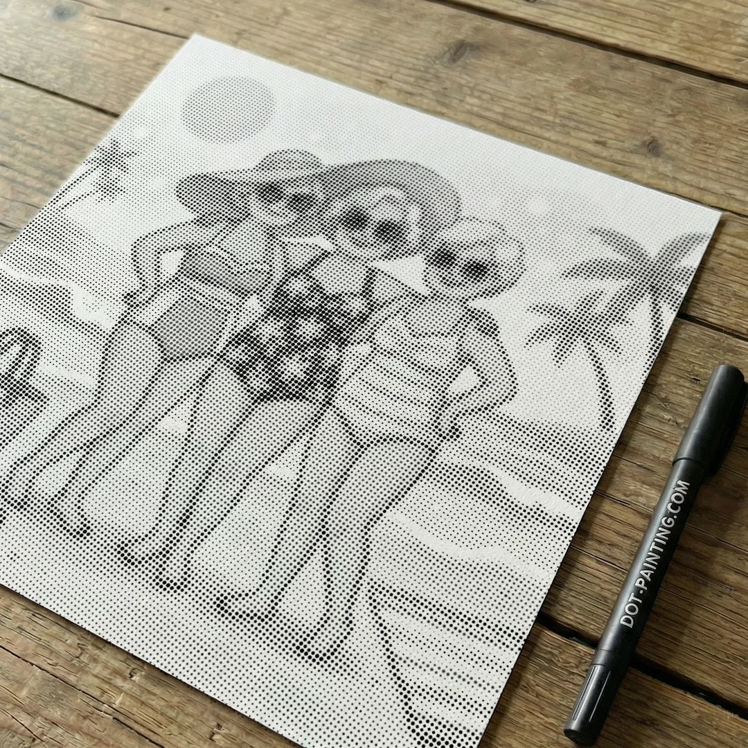 Old Ladies Dot Painting