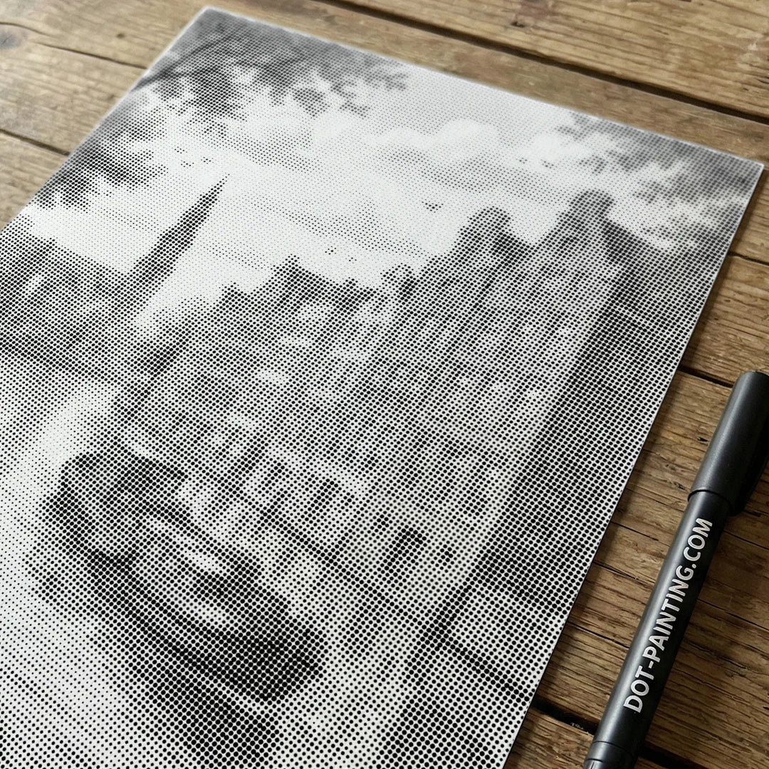 Amsterdam Canal Dot Painting
