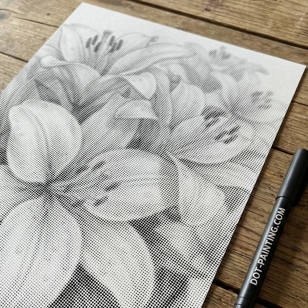 Sparkling Flower Dot Painting
