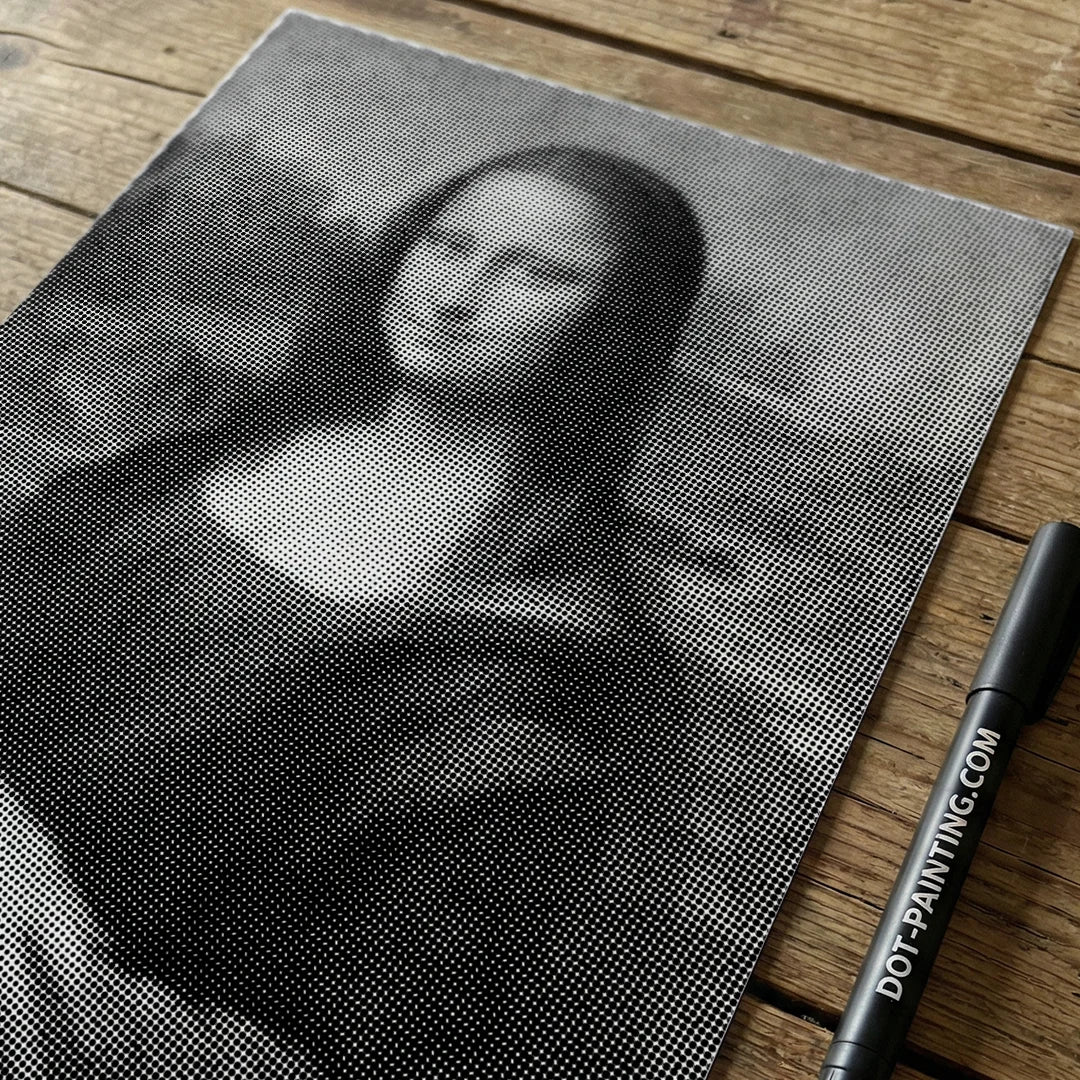 Mona Lisa Dot Painting