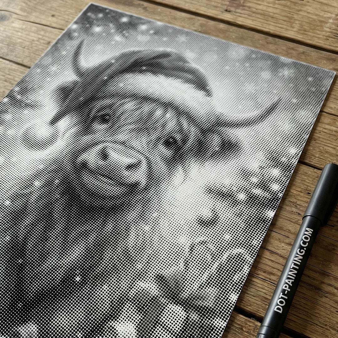 Scottish Highlands with Gifts Dot Painting