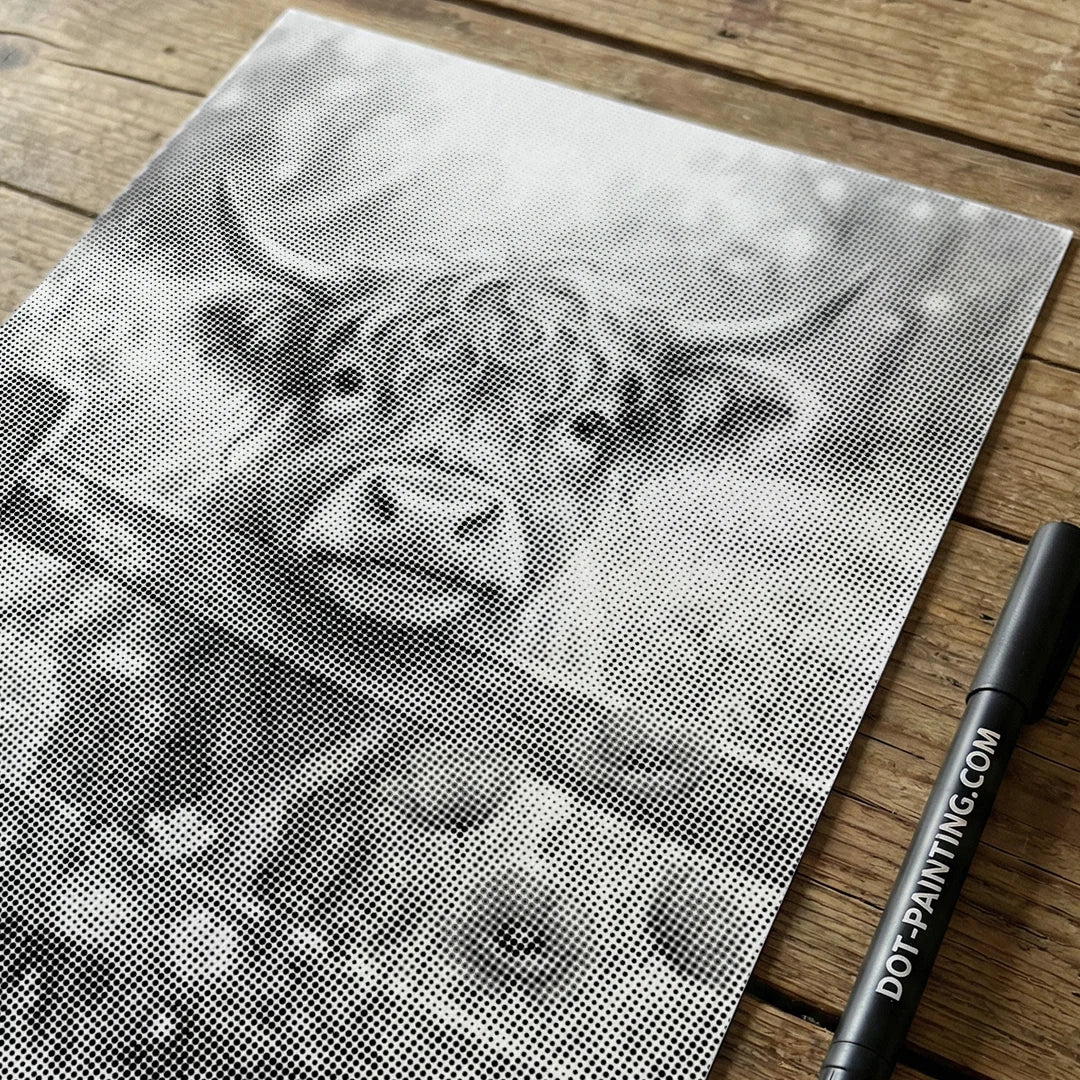 Calf in The Flower Field Dot Painting