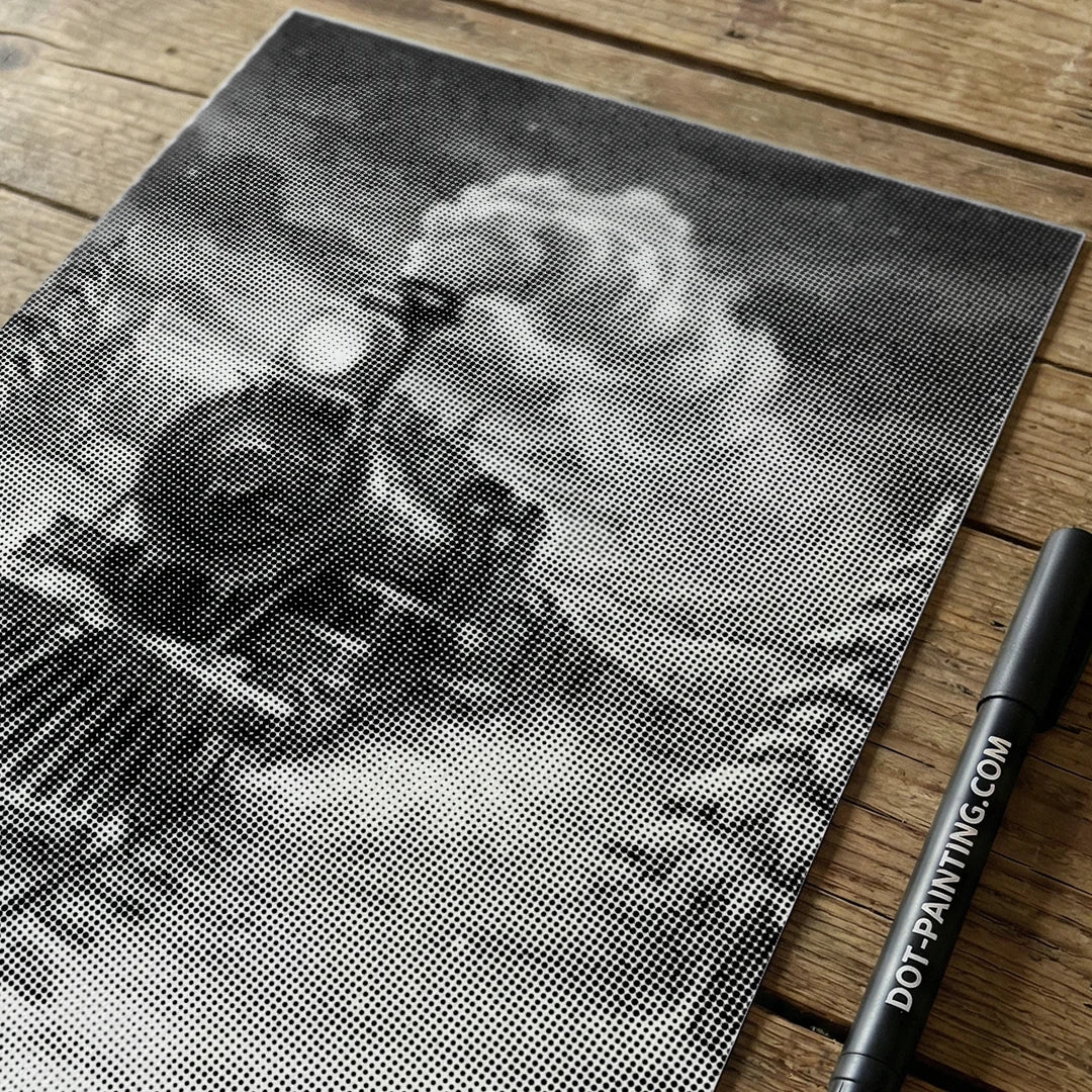 Polar Express Dot Painting