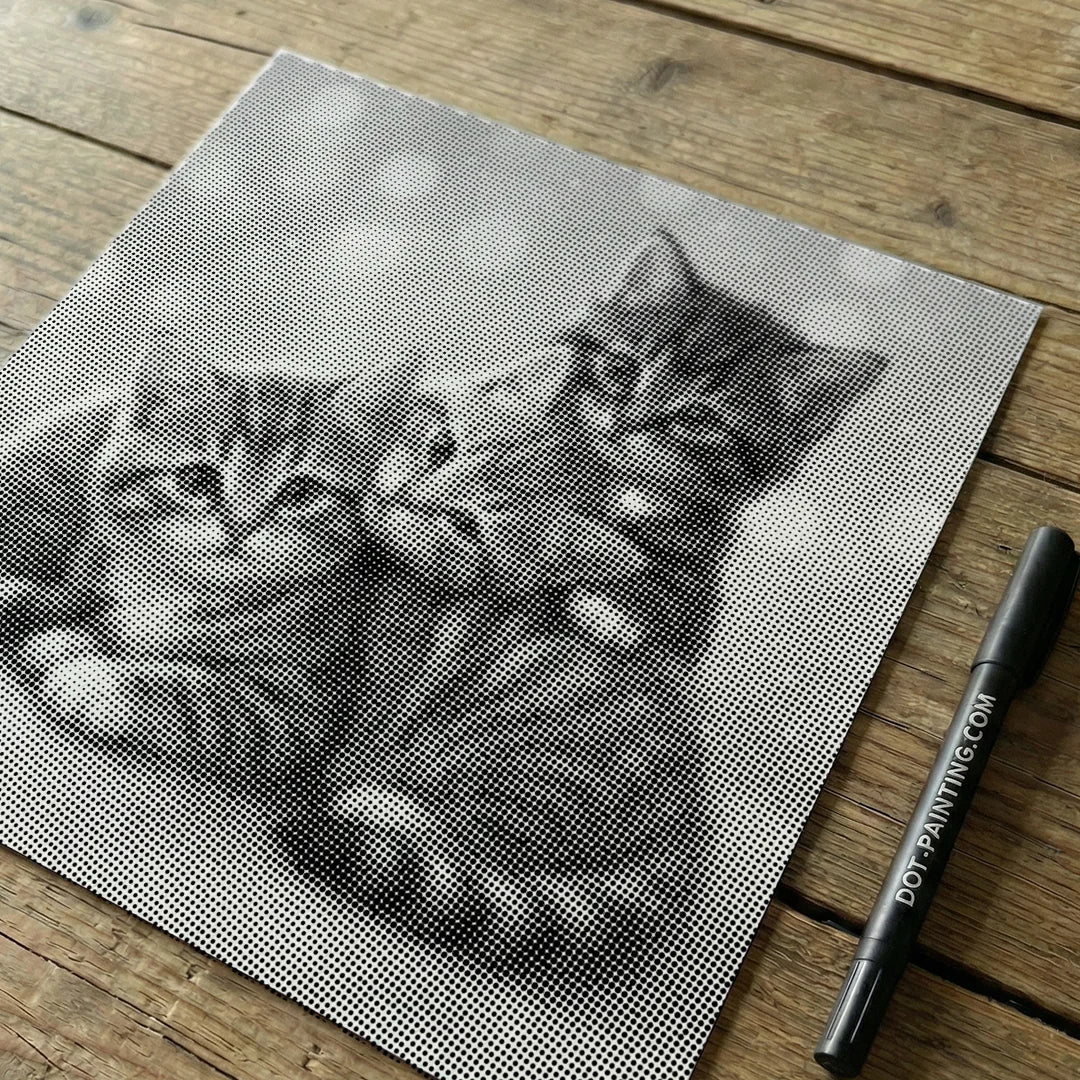 3 Cute Kittens Dot Painting