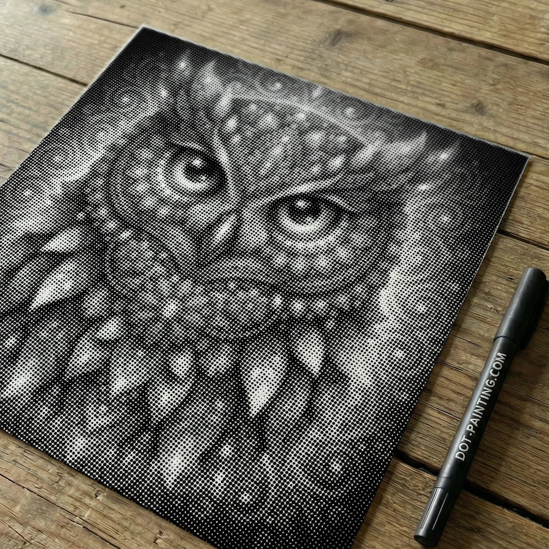Owl Mandala Dot Painting