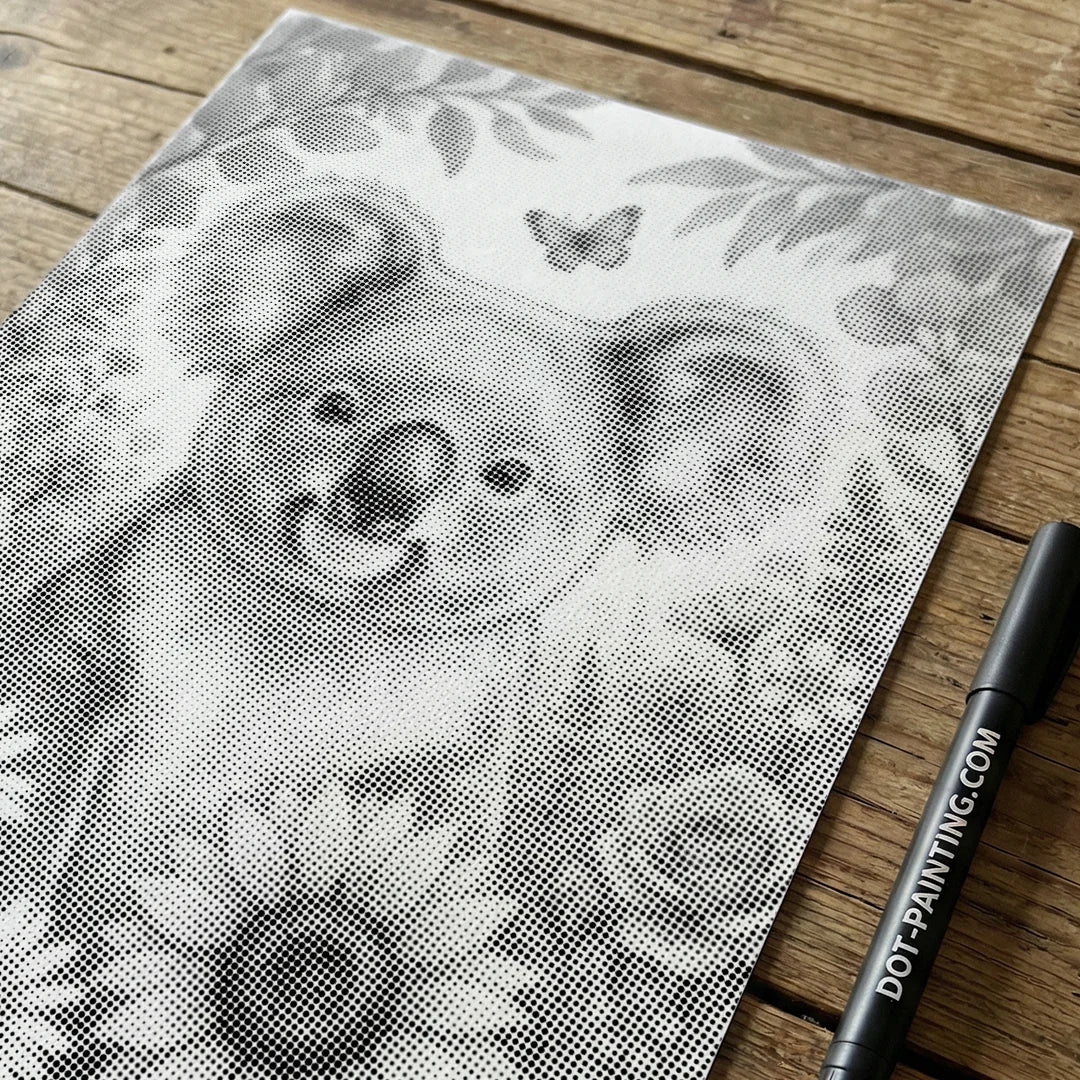 Koala with Flowers Dot Painting