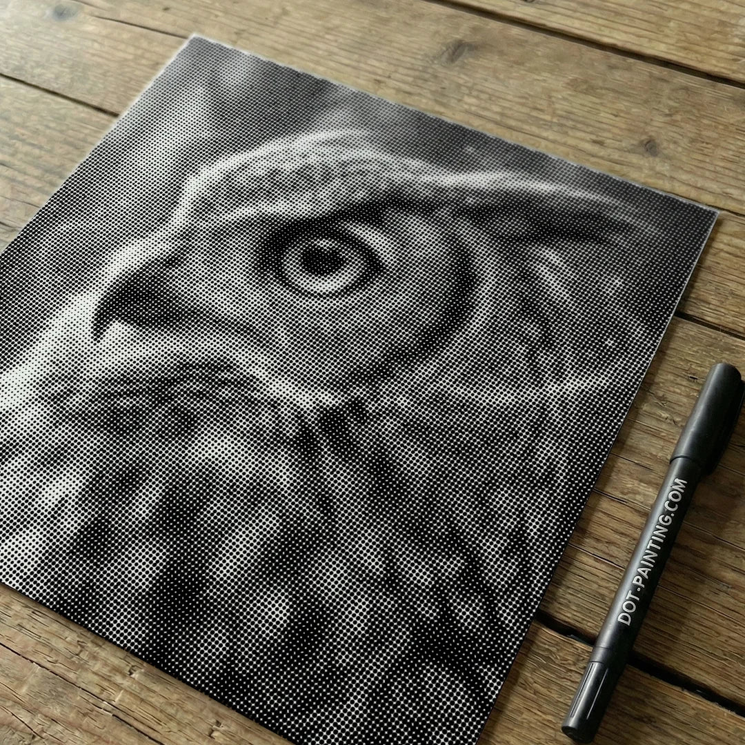 Owl 4 Dot Painting