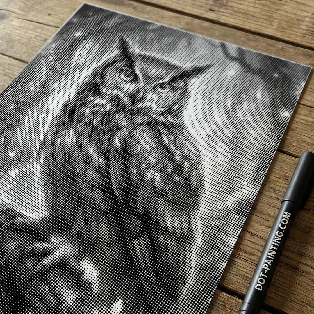 Owl Dot Painting