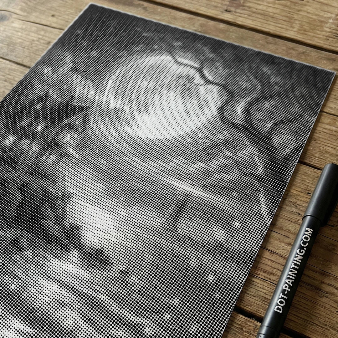 View of The Lighthouse Dot Painting