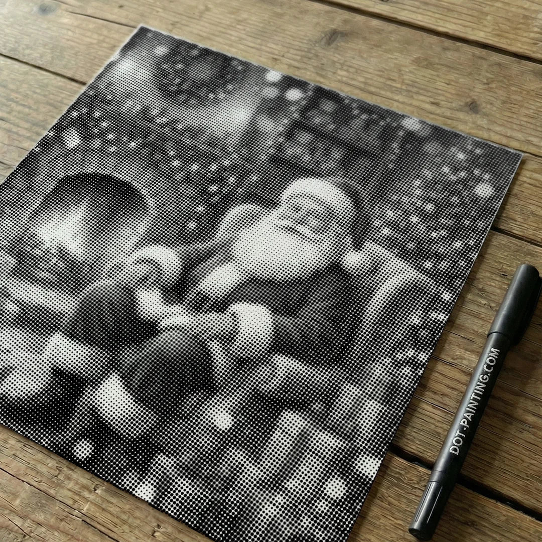 Santa Claus with Gifts Dot Painting