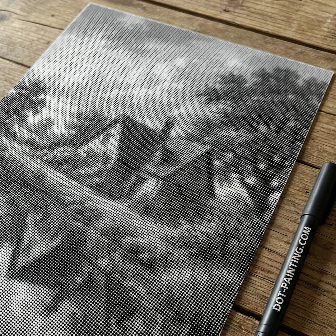 House on the Heath Dot Painting