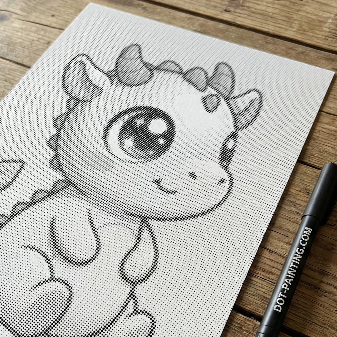 Baby Dragon Dot Painting