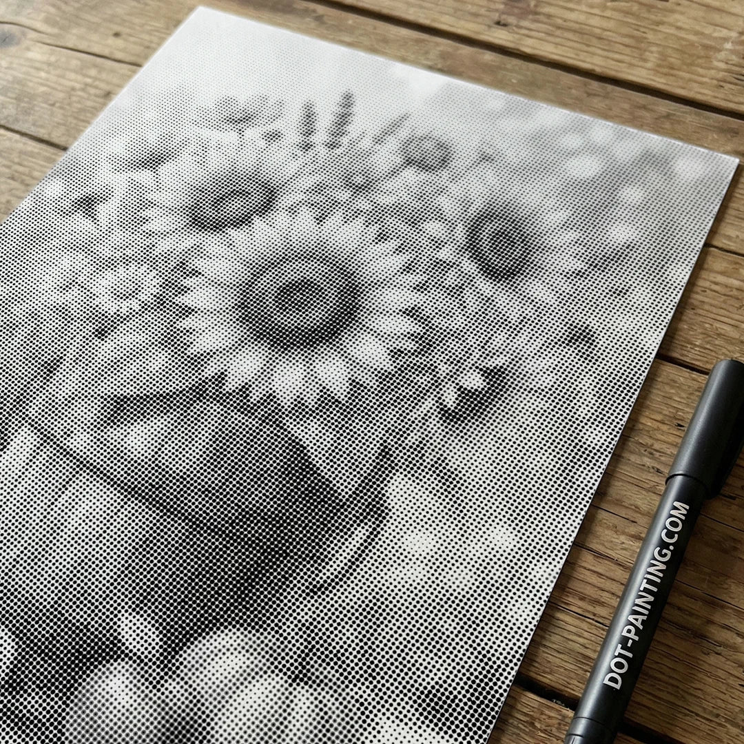Sunflowers Dot Painting