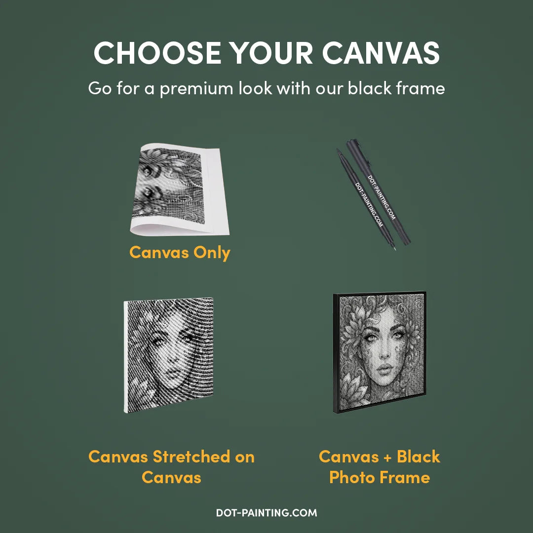 Botanical Face Dot Painting