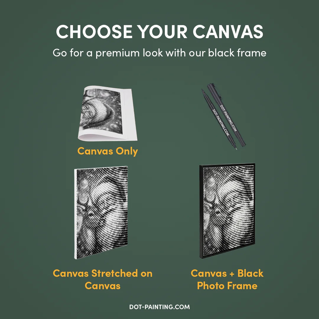 Santa Claus with Reindeer 2 Dot Painting