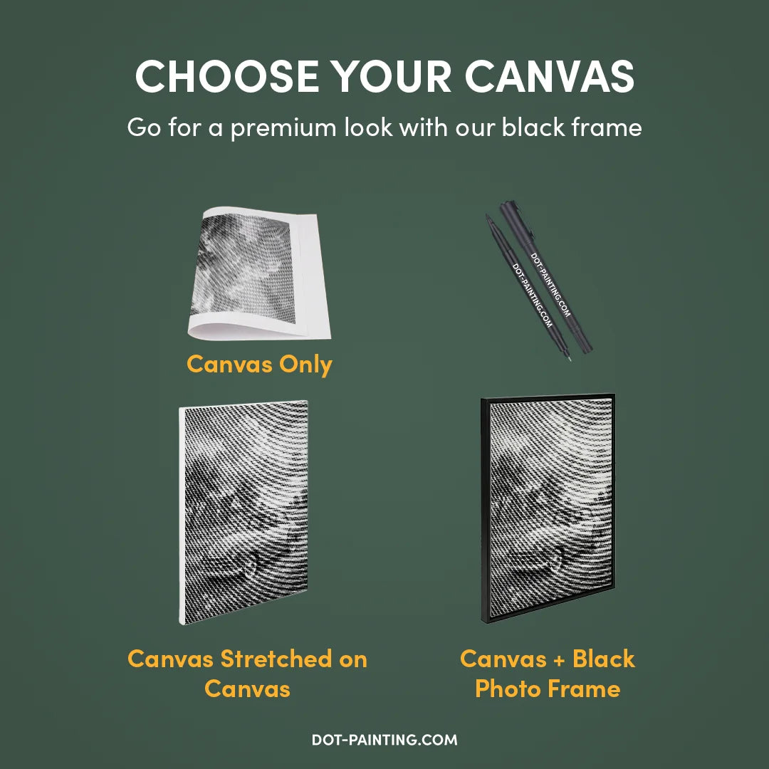 Old Car on the Farm Dot Painting