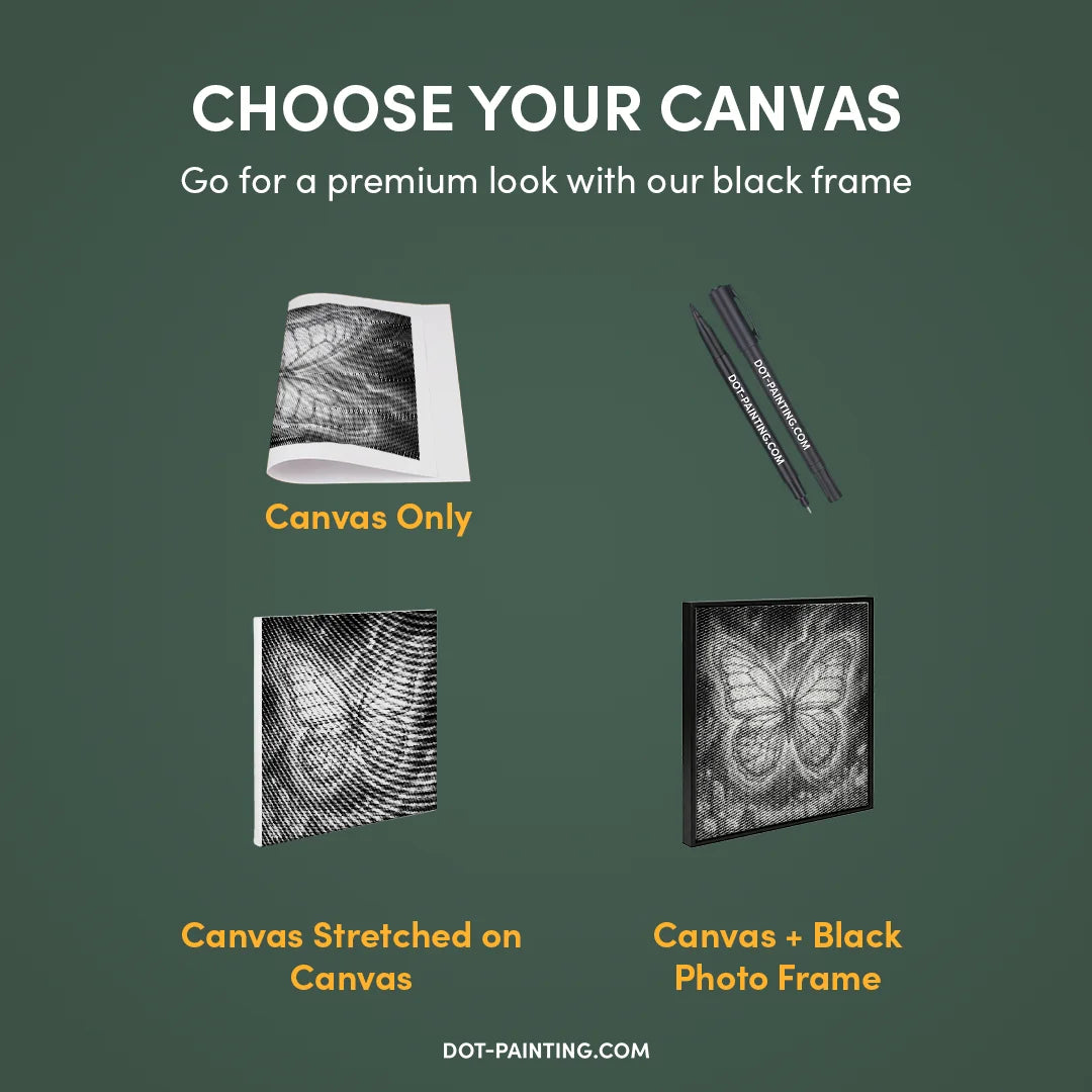 Butterfly of the 4 Seasons Dot Painting