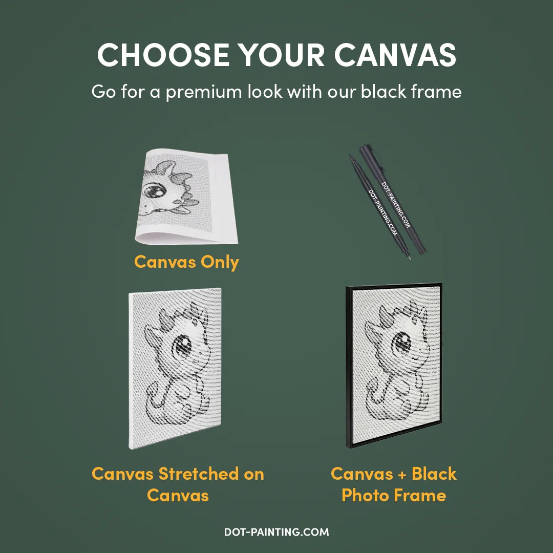 Baby Dragon Dot Painting